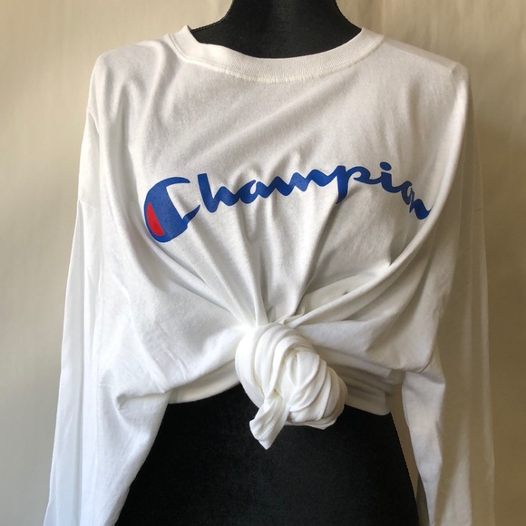 Champion Tops - OVERSIZED CHAMPION LONG SLEEVE TEE!